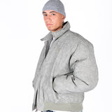 Liquor N Poker Oversized Nylon Bomber Jacket