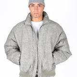 Liquor N Poker Oversized Nylon Bomber Jacket