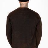 Acid Brown Relaxed Snake Graphic Long Sleeve