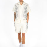 Off White Royal Printed Shirt