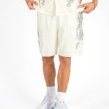 Off White Royal Printed Shorts
