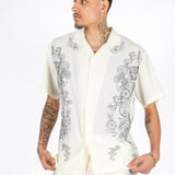 Off White Royal Printed Shirt