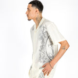 Off White Royal Printed Shirt