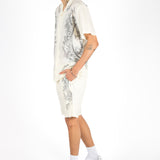 Off White Royal Printed Shorts