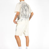 Off White Royal Printed Shorts