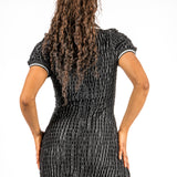 Black Varsity 'Blessed 01' Dress