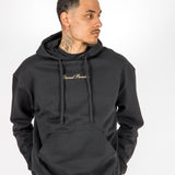 Oversized Black "Eternal Paradise" Back Print Hoodie