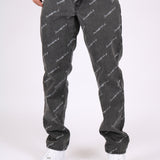 Black Owners Motorsport Printed Denim Jeans
