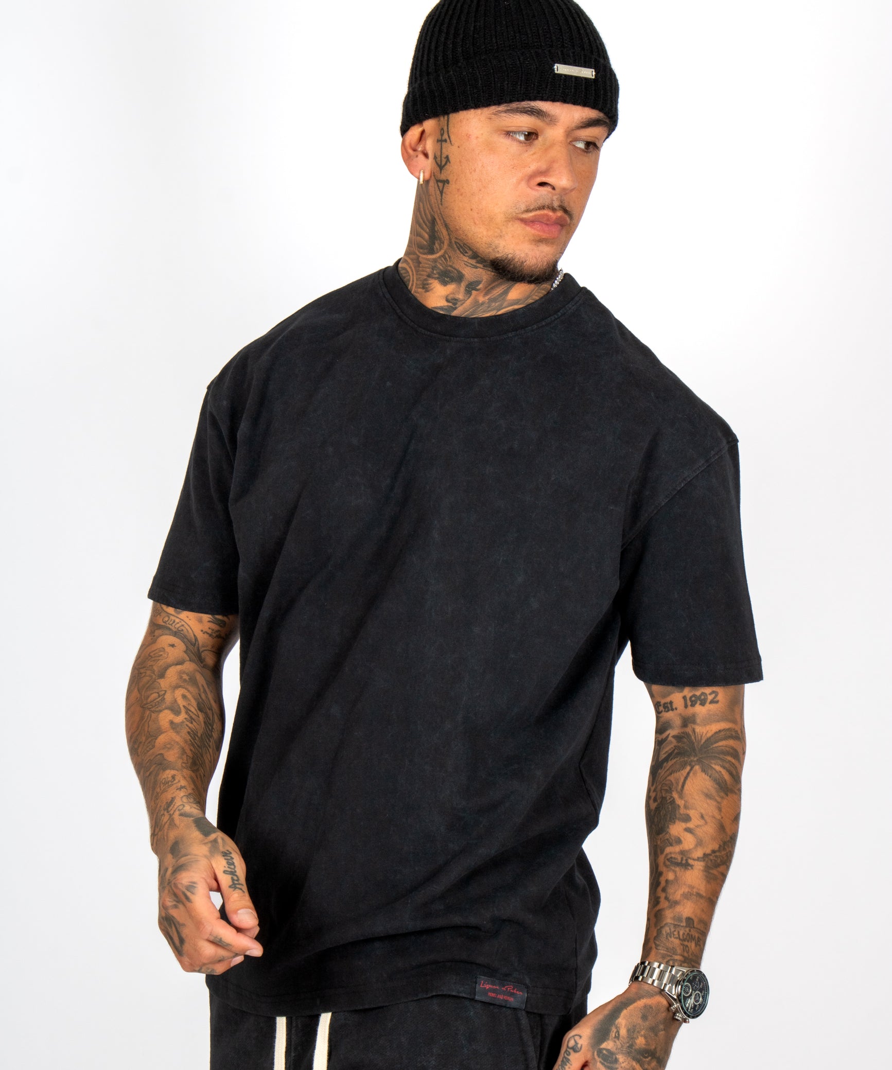 Acid Black Recycled Relaxed Essential T