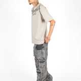 Relaxed Fit Eternal Printed Beige T-shirt