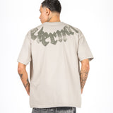 Relaxed Fit Eternal Printed Beige T-shirt
