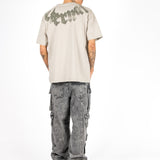 Relaxed Fit Eternal Printed Beige T-shirt