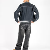 Indigo Contrast Stitch Denim Jacket