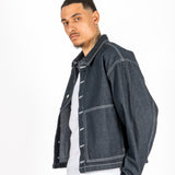Indigo Contrast Stitch Denim Jacket