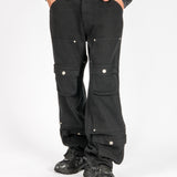 Black Clasp Detail Cargo