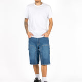 Mid Blue Relaxed Carpenter Jorts