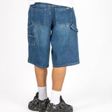 Mid Blue Relaxed Carpenter Jorts