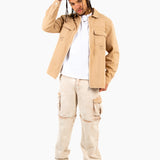 Tan Relaxed Utility Shirt