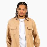 Tan Relaxed Utility Shirt