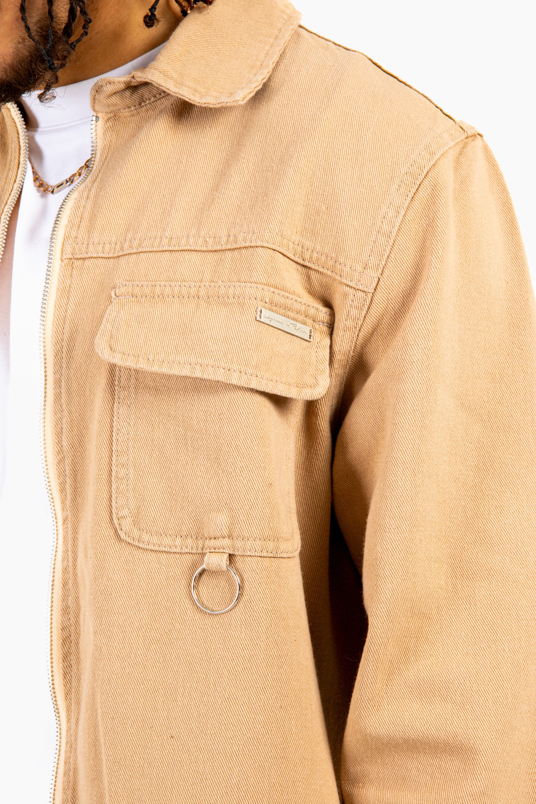Tan Relaxed Utility Shirt