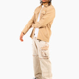 Tan Relaxed Utility Shirt