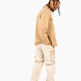 Tan Relaxed Utility Shirt