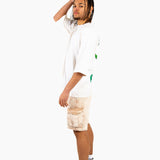 Oversized Forbidden Fruits Back Printed White T-Shirt