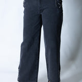 LNP baggy chain detail jean in black