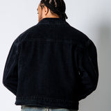 HARRINGTON - Buckle Detail Jacket in Black