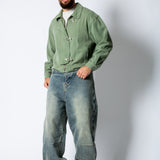 HARRINGTON - Buckle Detail Jacket in Khaki