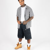 BOXY CHECK PRINT SHIRT