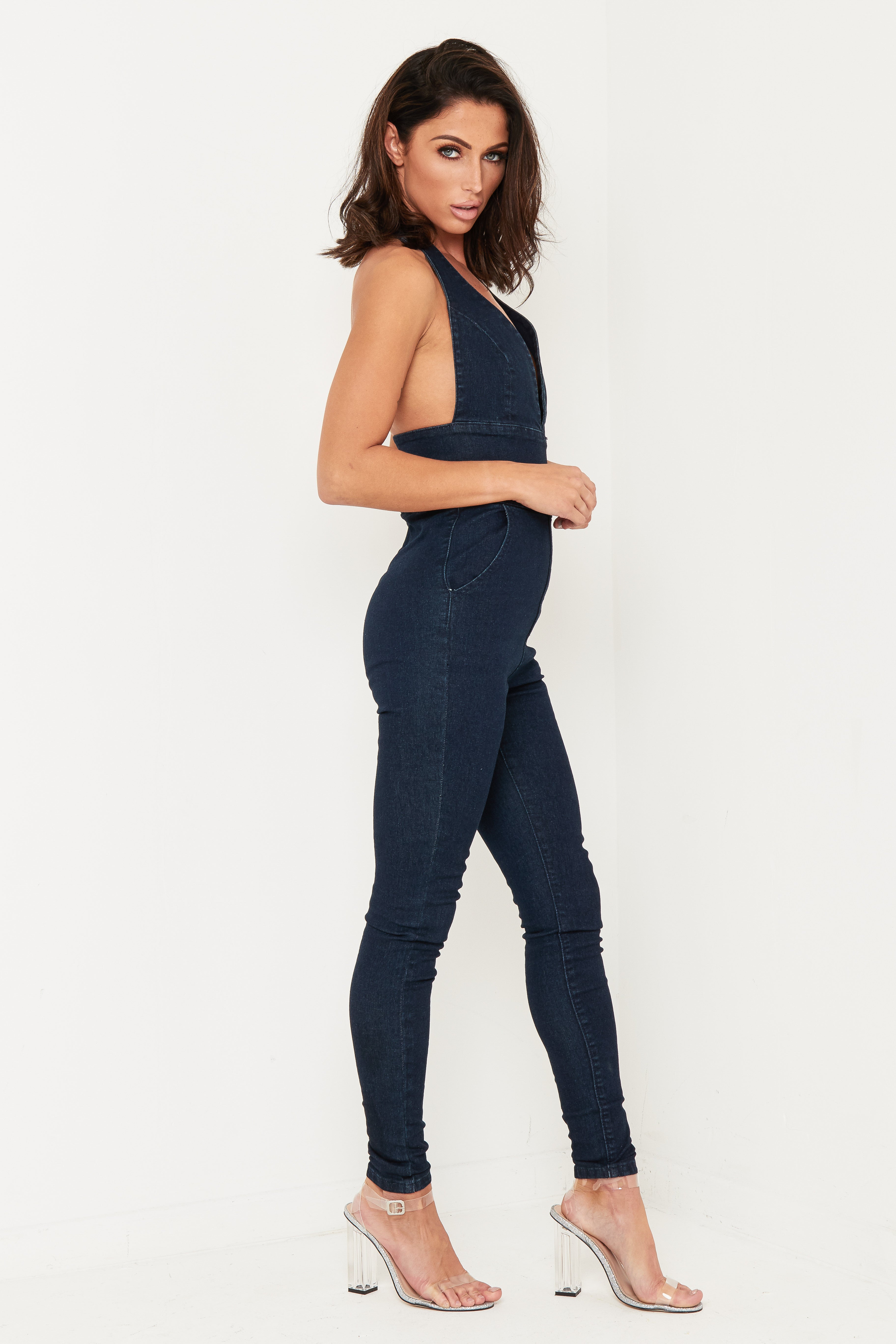 Mia Super Stretch Denim Catsuit