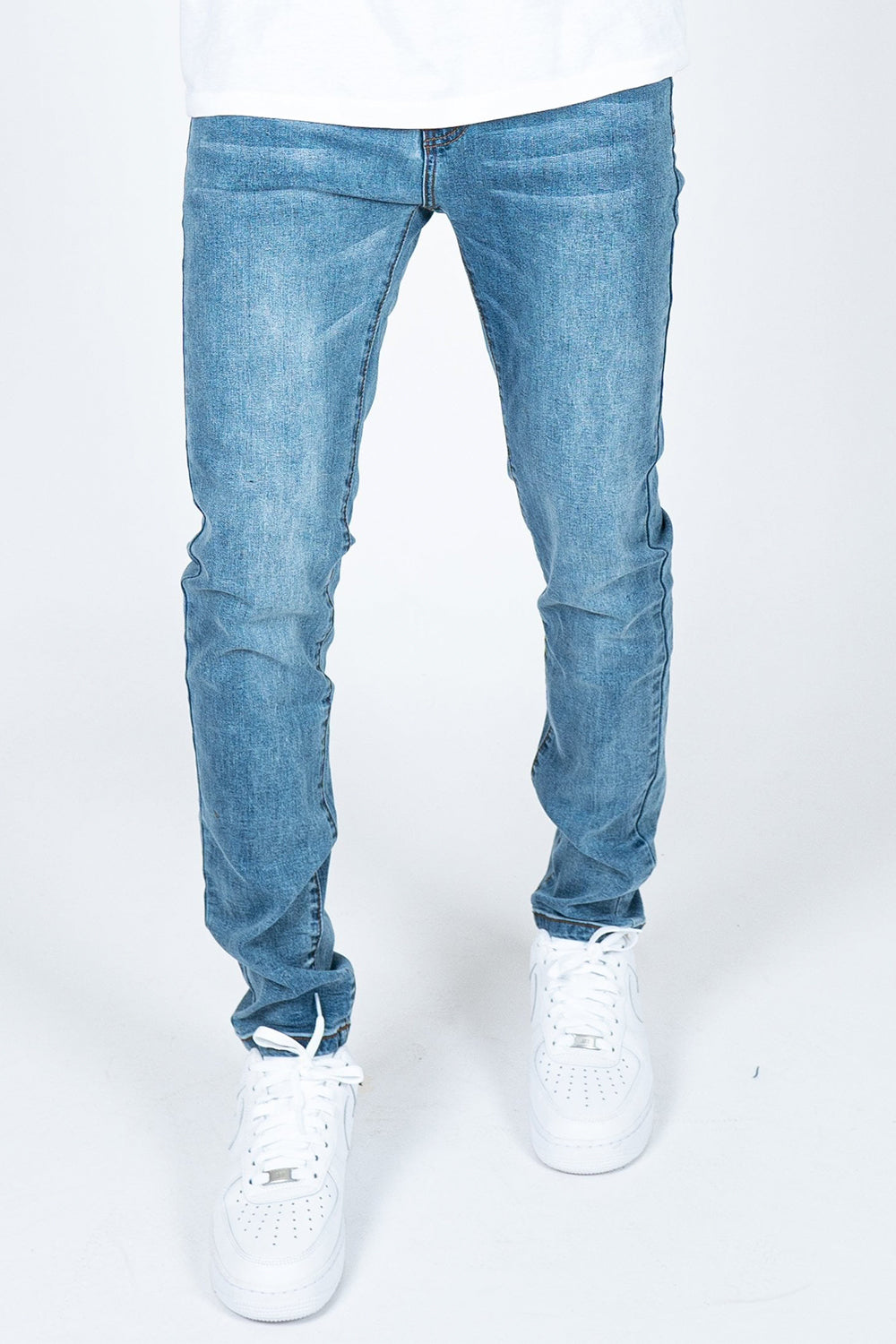 Logan Clean Skinny Jeans in Vintage Wash Denim
