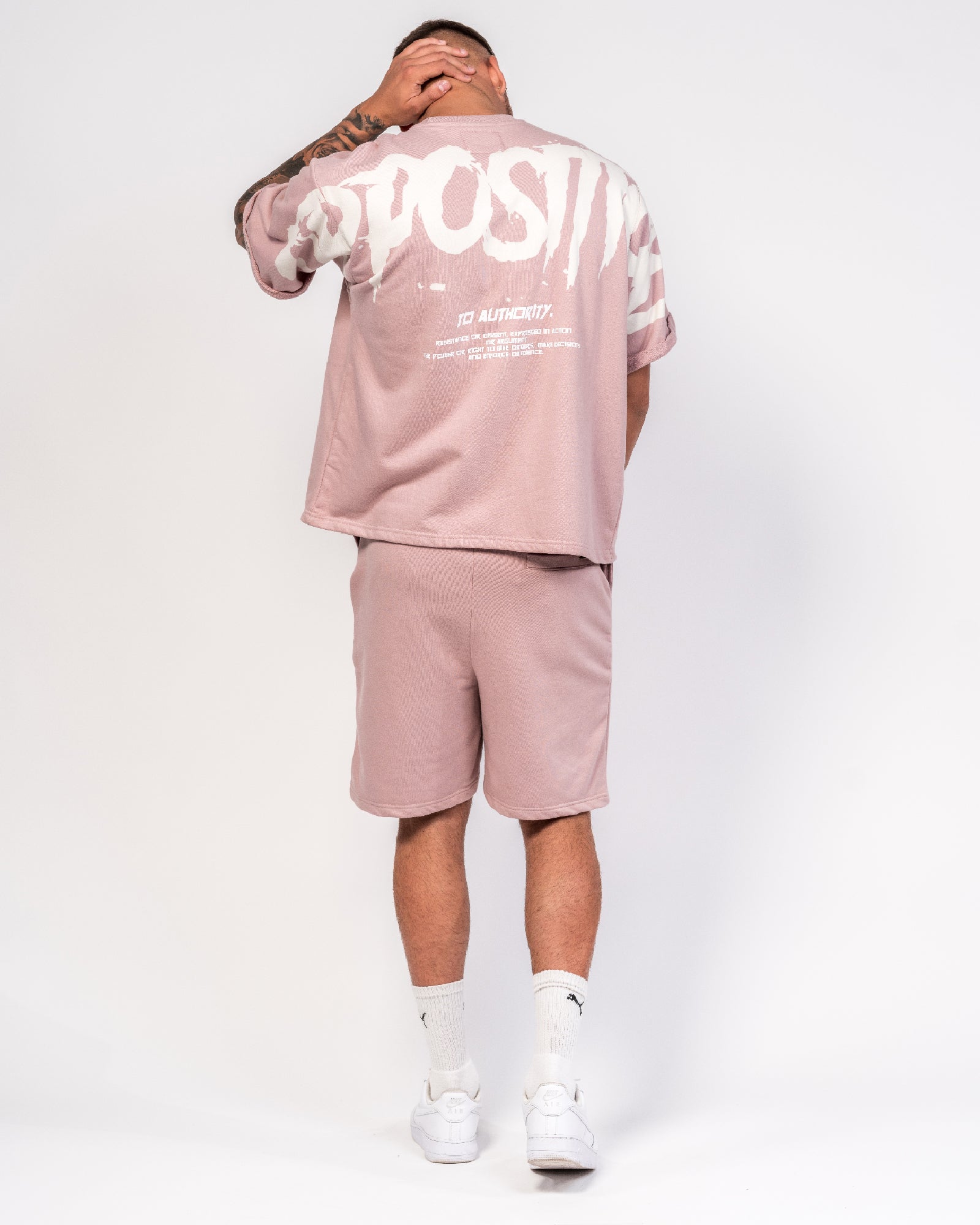 Soft Pink Relaxed Fit Jersey Shorts