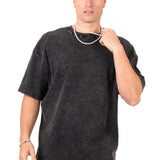 Acid Black Ribbed 'The Blessed 01' Varsity T-Shirt - Liquor n Poker
