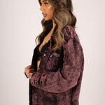 Acid Pink Boyfriend Denim Jacket With Utility Pocket - Liquor n Poker