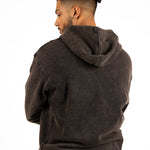 Acid - Wash Pocket Detail Hoodie - Liquor n Poker