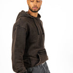 Acid - Wash Pocket Detail Hoodie - Liquor n Poker
