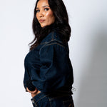 ALEX – Raw Indigo Boxy Zip - Through Denim Jacket - Liquor n Poker