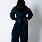 ALEX – Raw Indigo Boxy Zip - Through Denim Jacket - Liquor n Poker