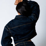 ALEX – Raw Indigo Boxy Zip - Through Denim Jacket - Liquor n Poker