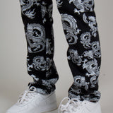 All - Over Dragon Print Straight Leg Jean - Liquor n Poker