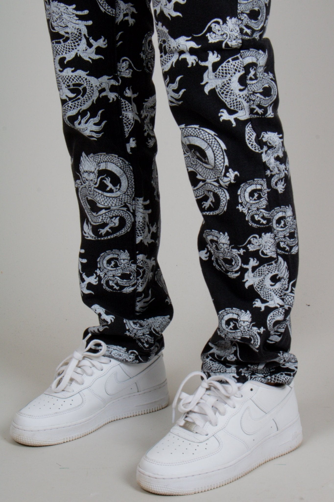 All - Over Dragon Print Straight Leg Jean - Liquor n Poker