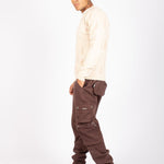 All - Over Japanese Printed Ecru Knitted Jumper - Liquor n Poker