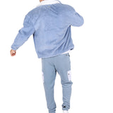 Baby Blue Utility Cargo Polar Fleece Joggers - Liquor n Poker
