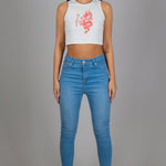 Back To Basics Skinny Jeans Made From Recycled Plastic Bottles And Organic Cotton Indigo - Liquor n Poker