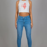 Back To Basics Skinny Jeans Made From Recycled Plastic Bottles And Organic Cotton Indigo - Liquor n Poker