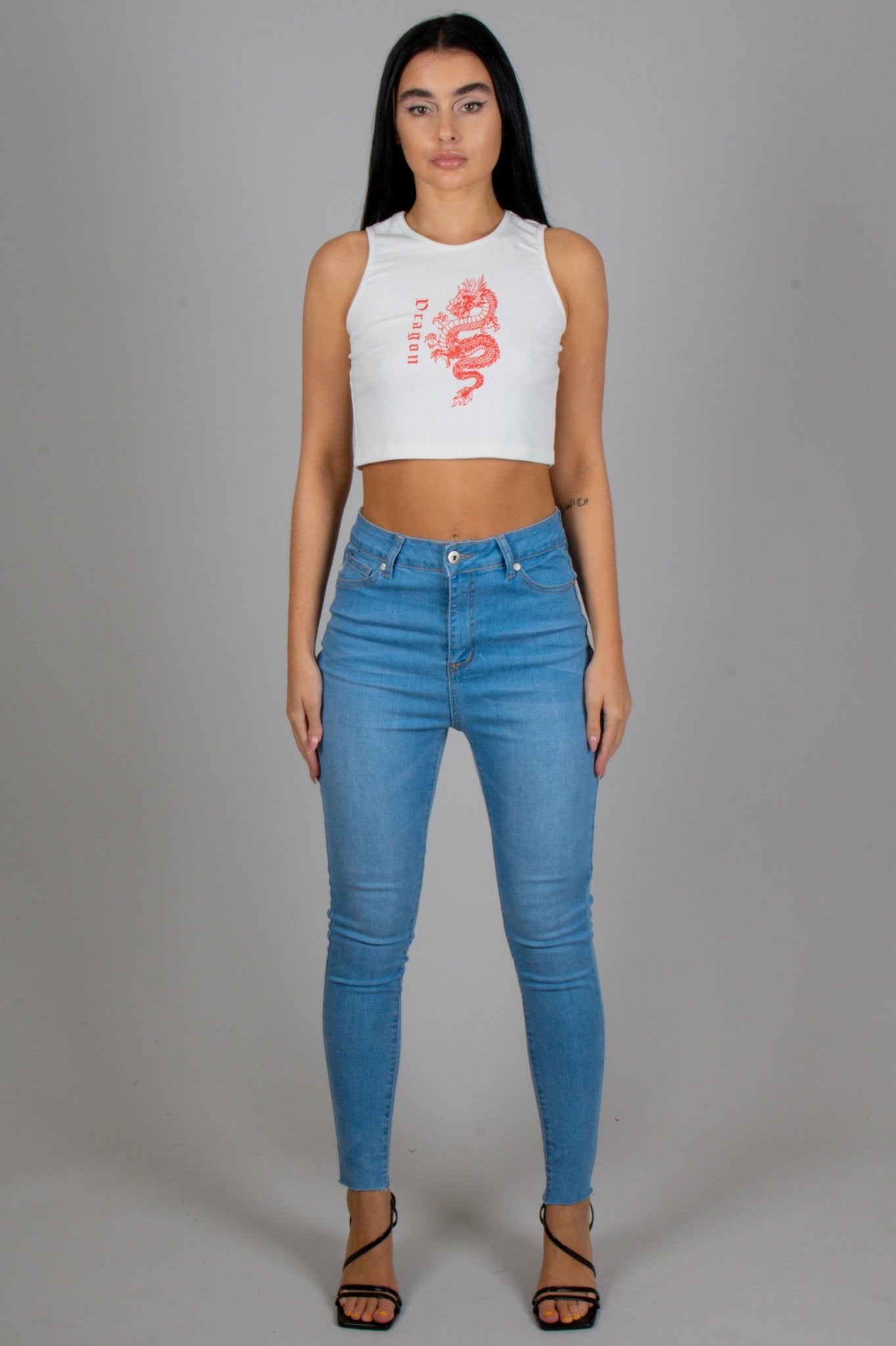 Back To Basics Skinny Jeans Made From Recycled Plastic Bottles And Organic Cotton Indigo - Liquor n Poker