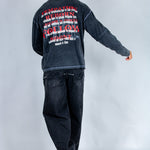 Baggy Embellished Jeans In Black - Liquor n Poker