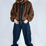 Baggy Spliced Side Pocket Jeans In Indigo - Liquor n Poker